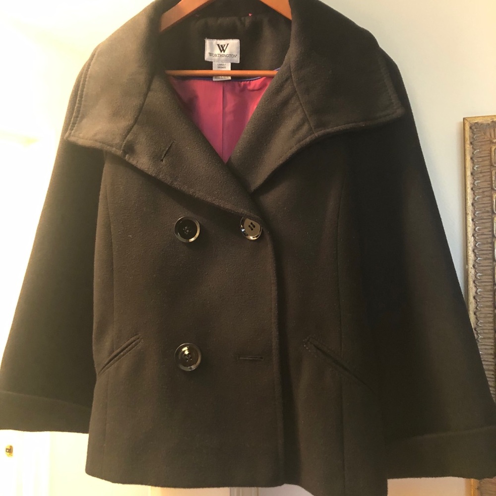 Black waist length jacket